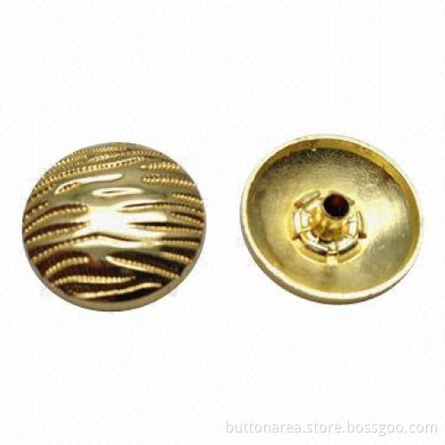 Spring Snap Button with Designed Cap, Made of Metal Alloy